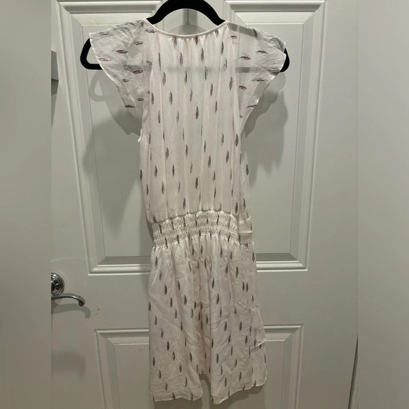 Ramy Brook Ivory Wrap Mini Dress - Picture 2 of 3